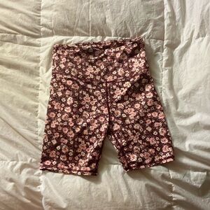 Floral pattern biker shorts SO size S